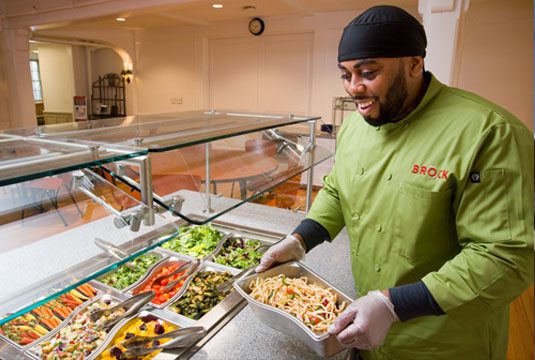 Brock boutique food service company server